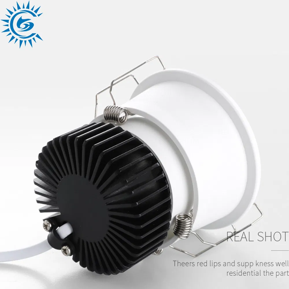 3 5 7 9 12 18 24 Watt 3000K 4000K 6000K CCT Deep Anti-Glare Thin Frame Rim COB LED Ceiling Down Light