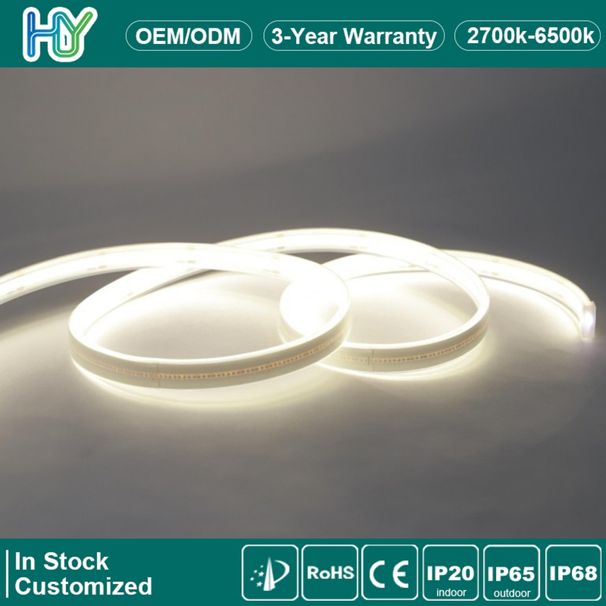 3 Years Warranty Super Wide High Density 2700K-6500K 24V IP65 IP67 Waterproof Flexible RGBW COB LED Lighting Strip Dots-Free Decoration Flex LED Strip Lights
