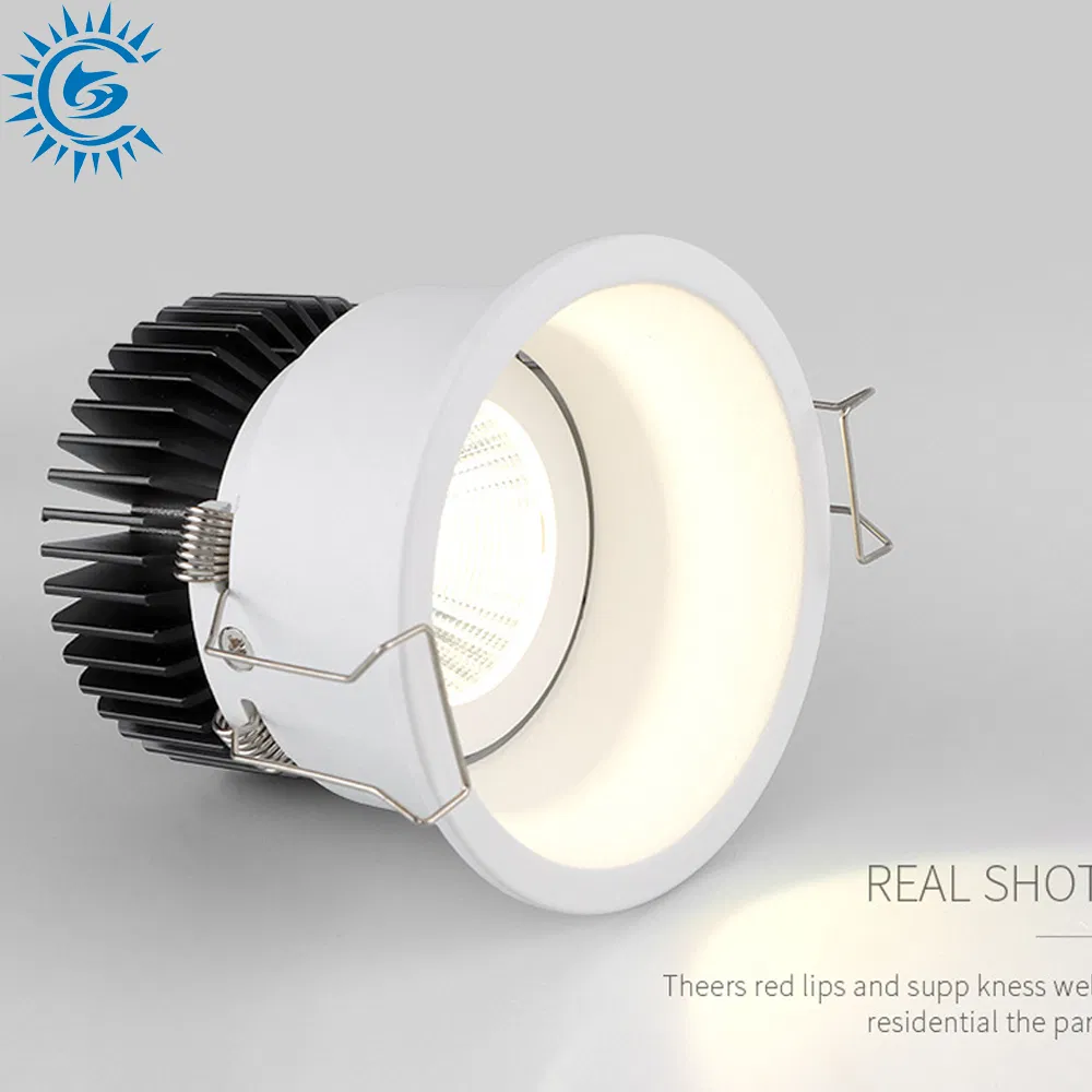 3 5 7 9 12 18 24 Watt 3000K 4000K 6000K CCT Deep Anti-Glare Thin Frame Rim COB LED Ceiling Down Light