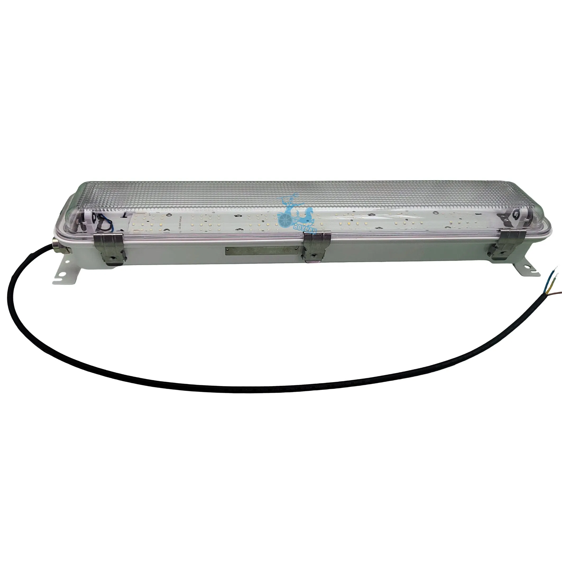 Marine Tri-Proof Light IP65 Ik10 30W 60W AC100-277V or DC24V Compatible with Standard LED Tubes for Vessel and Offshore Use