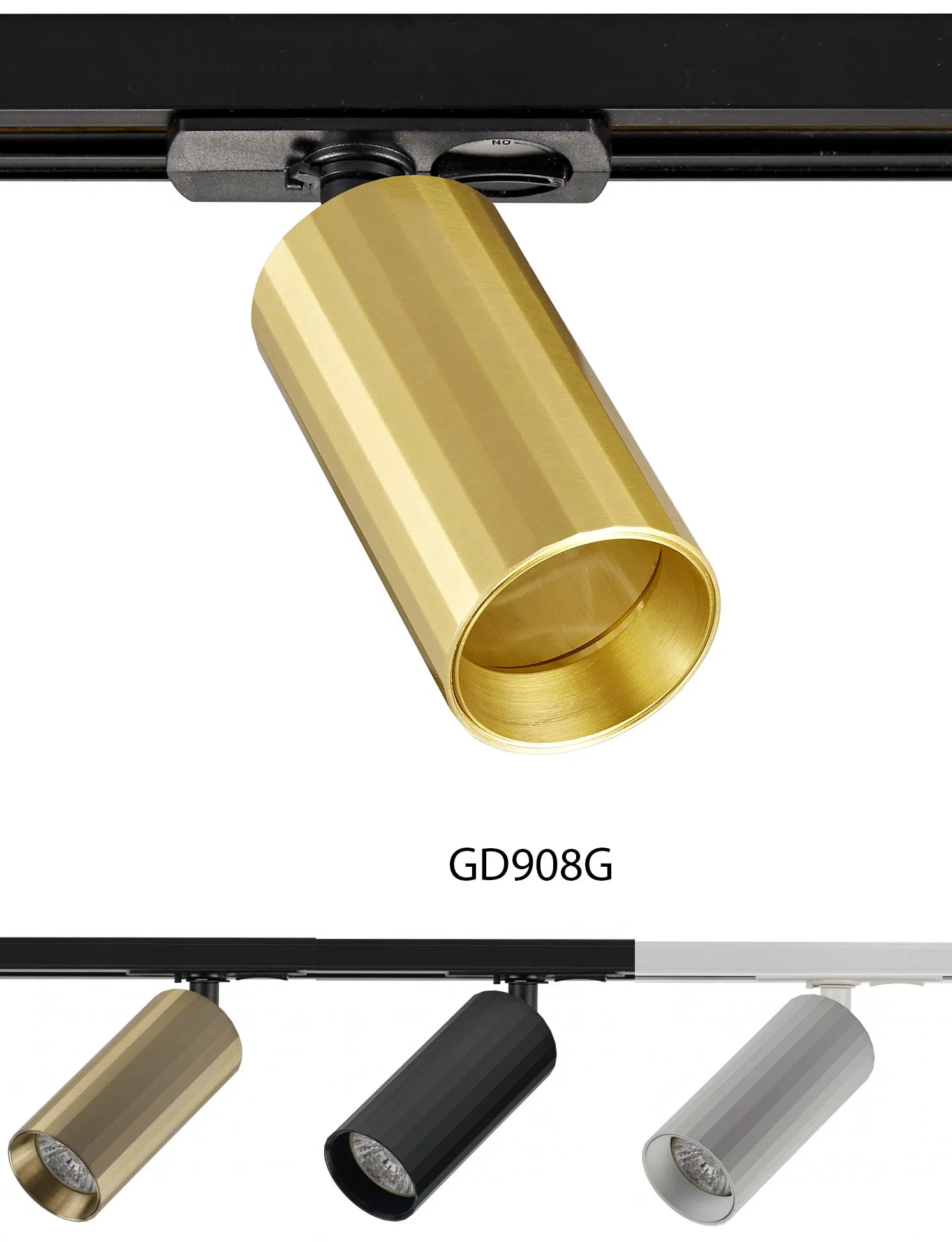 Sleek Golden LED Track Light for Modern Home Decor