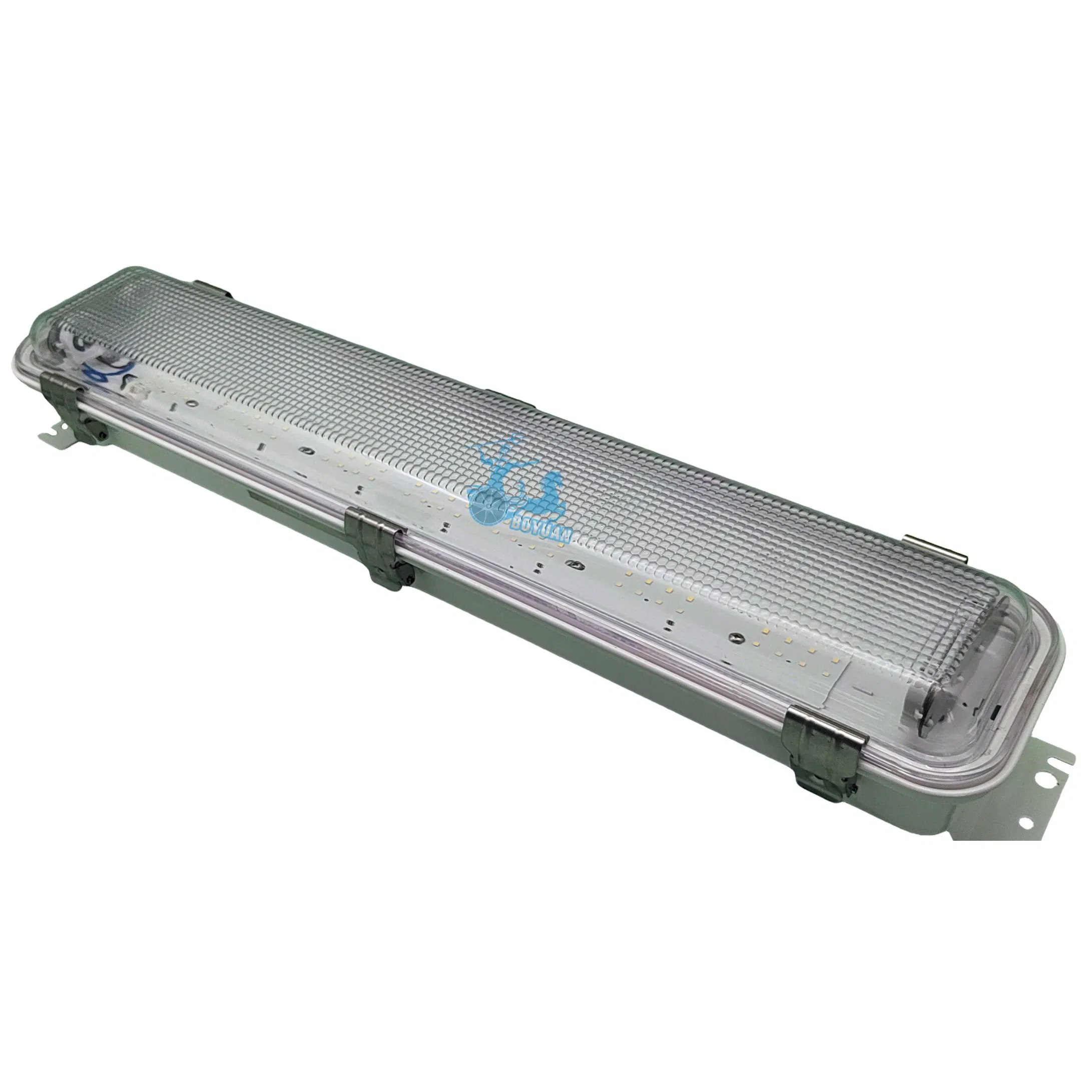 Marine Tri-Proof Light IP65 Ik10 30W 60W AC100-277V or DC24V Compatible with Standard LED Tubes for Vessel and Offshore Use