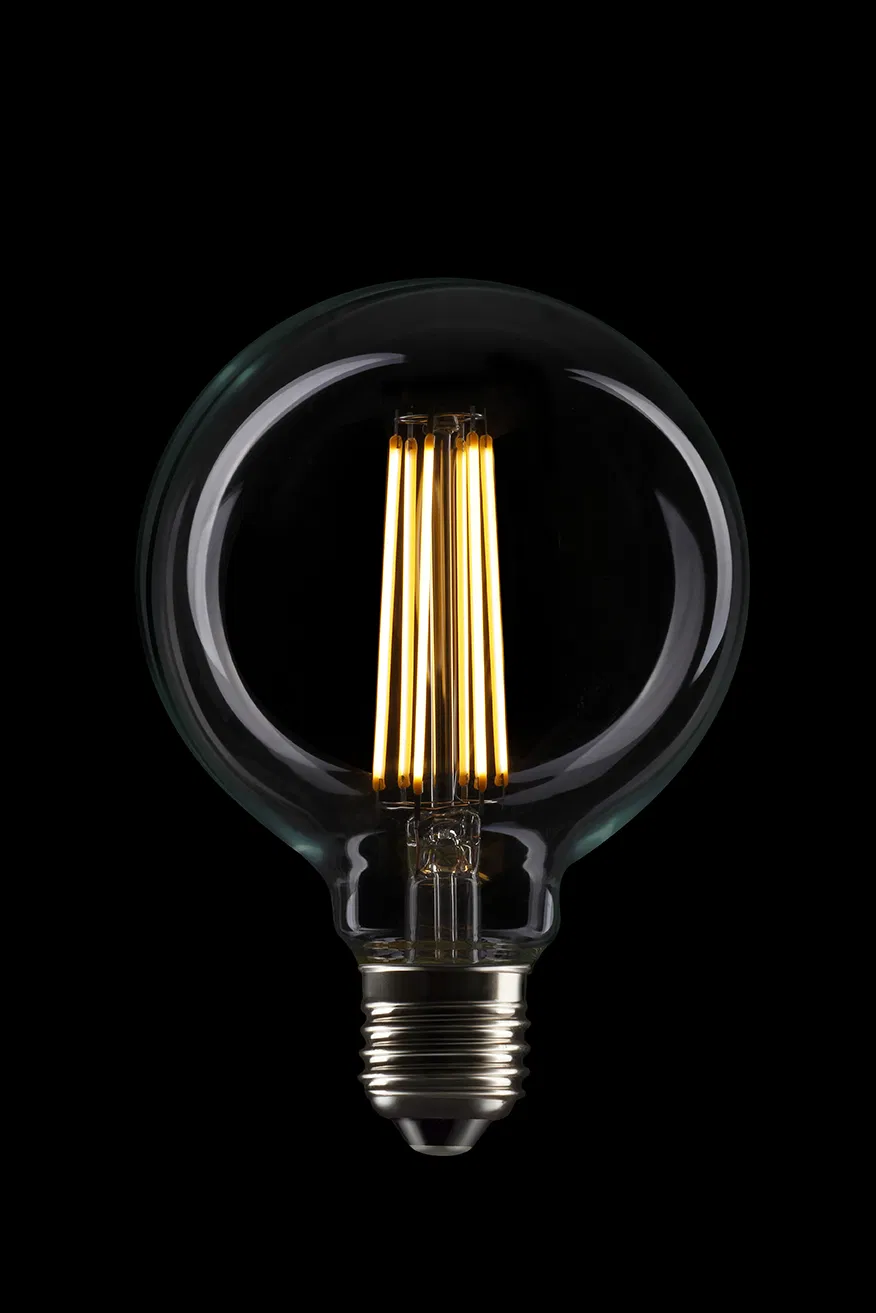 Amber Edison Globe LED Filament Light Bulb G80