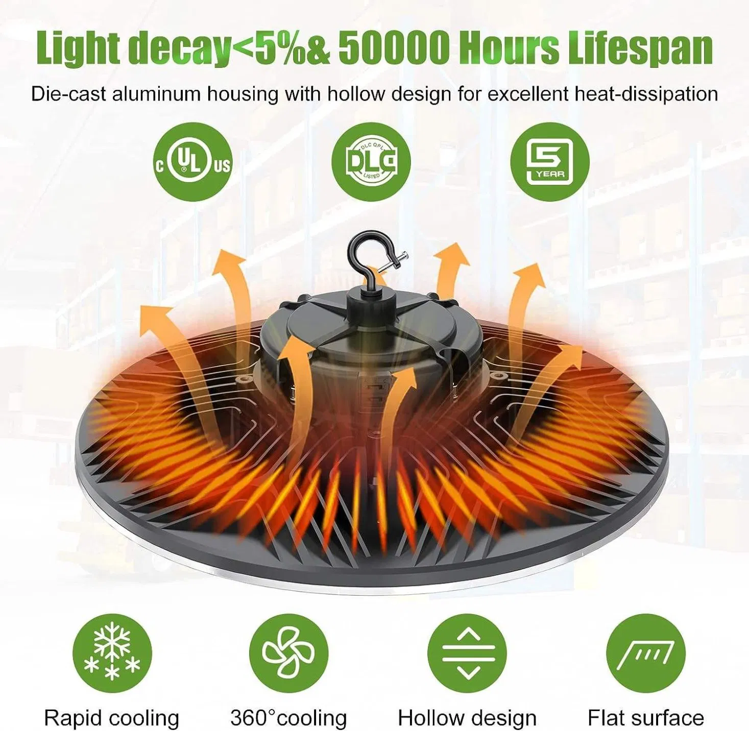 Best Selling UFO Highbay 240W LED Replacement Garage Lights High Bay Light