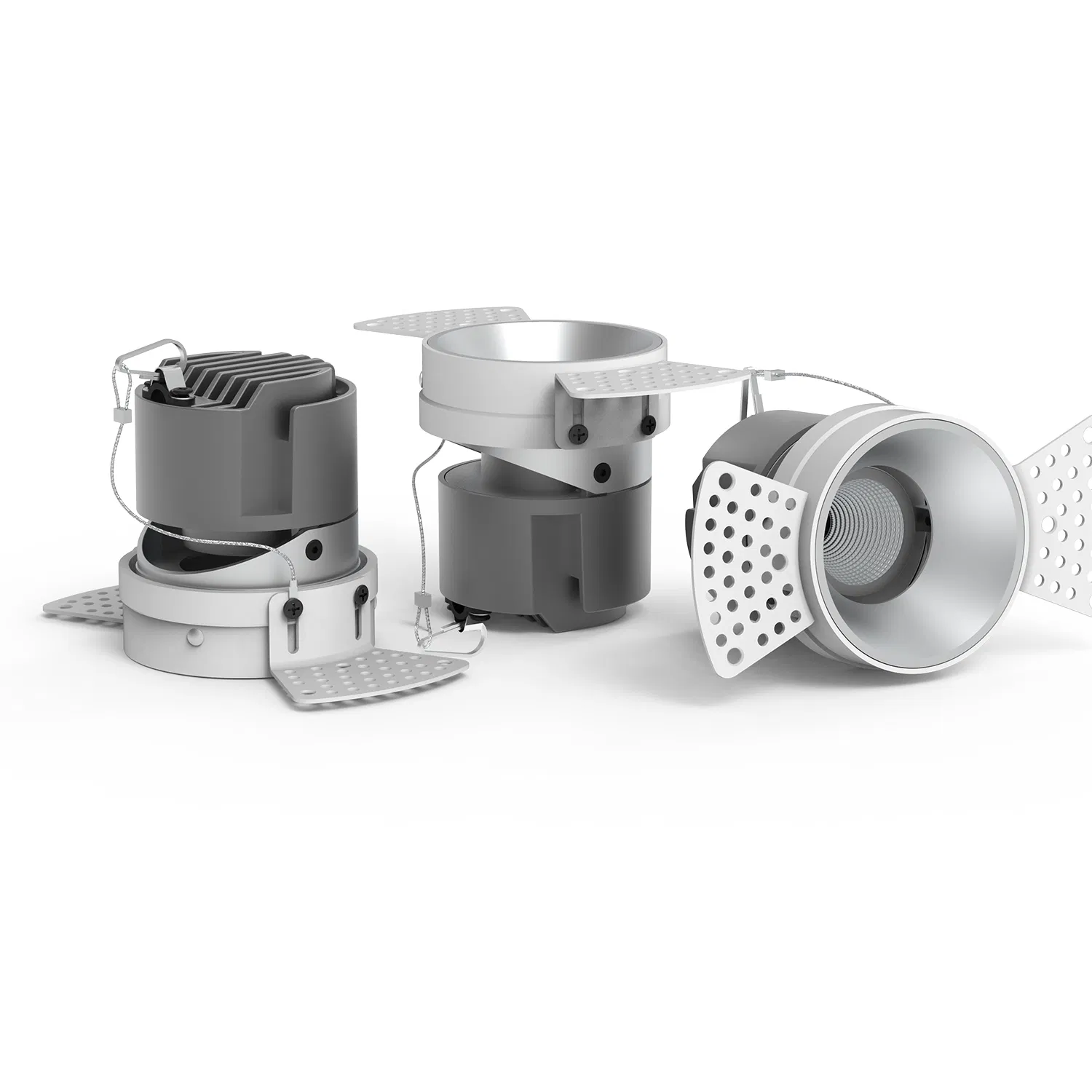 25W CE Dimmable Wallwasher Ceiling Recessed Adjustable Trimless Downlight COB LED Spotlight