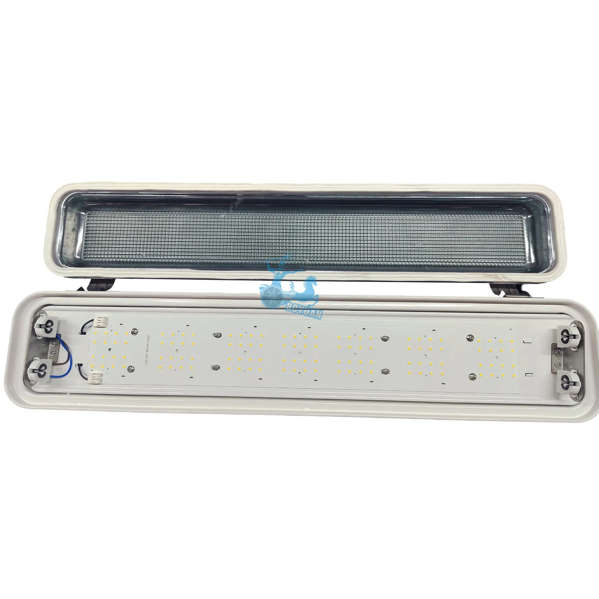 Marine Tri-Proof Light IP65 Ik10 30W 60W AC100-277V or DC24V Compatible with Standard LED Tubes for Vessel and Offshore Use