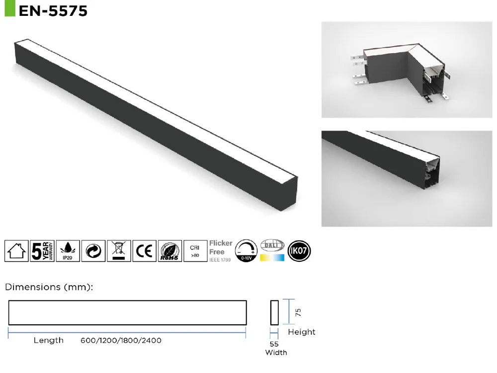 Aluminum Profile LED Linear Light Suspended Linear Profile Light