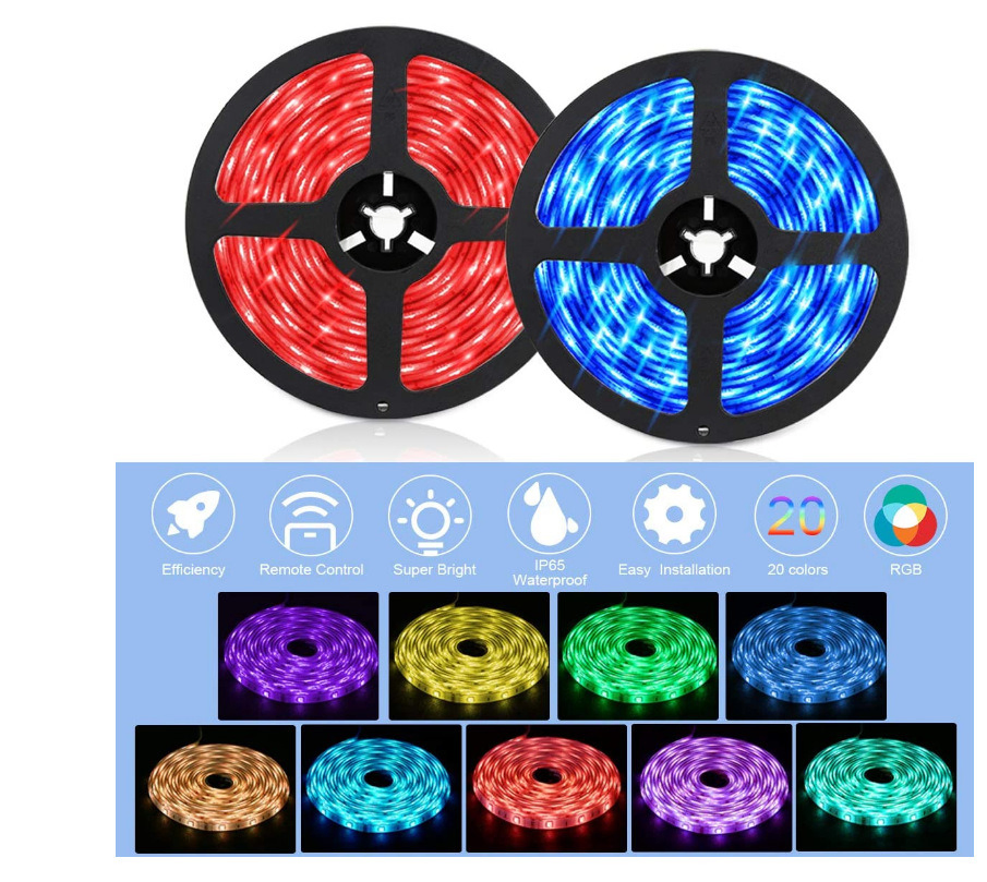 Decorative Lighting DC5V 12V DC24V 5 Meters Blister Kits LED Strip Light