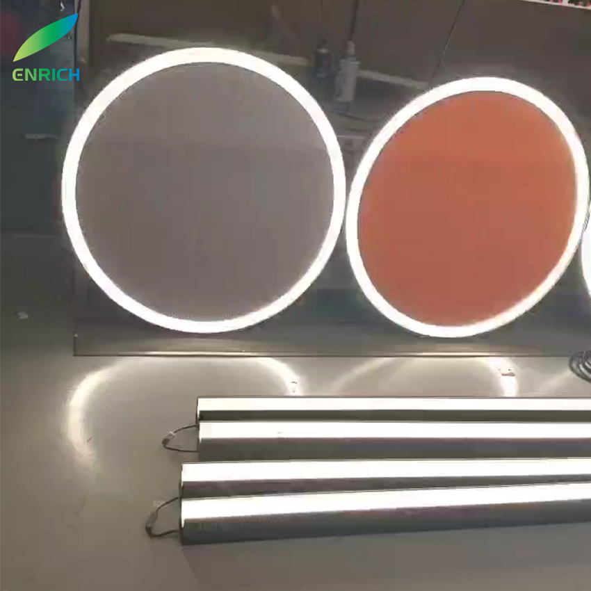 Acoustic Materials Lighting Circle Round LED Linear Light Chandelier for Office Hotel Meeting Room