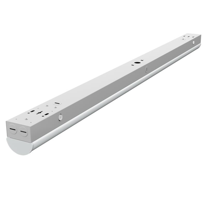 UL Dlc 8 Foot LED Strip Lights 60W-70W-80W-90W-100W Power Selectable LED Linear Lights 150 Lm/W CCT Selectable 3000K/3500K/4000K/5000K/6500K - 0-10V Dimmable