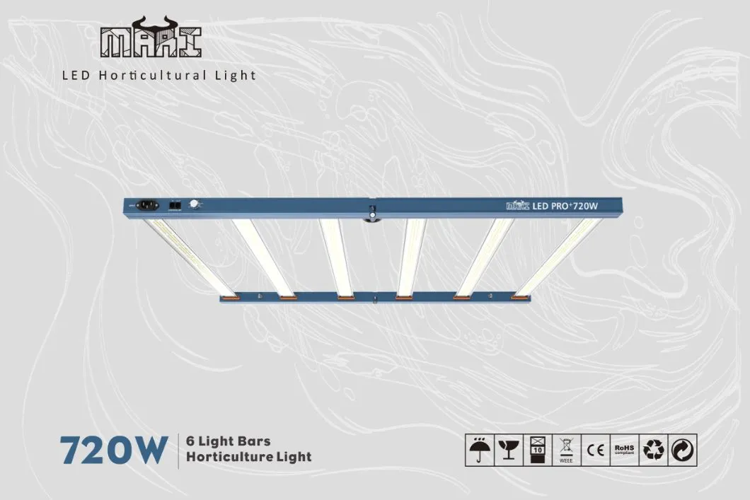 Mari 2026 LED Light 720W PPE2.8umo/J Grow Light Grow Lights High Power LED Grow Light