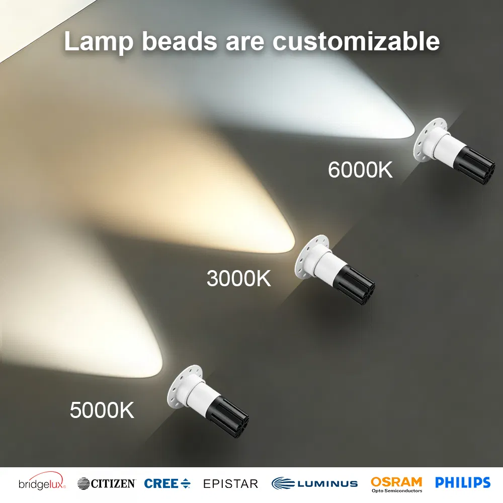 Trimless Ceiling Spotlight Aluminum Anti-Glare Round LED Down Light