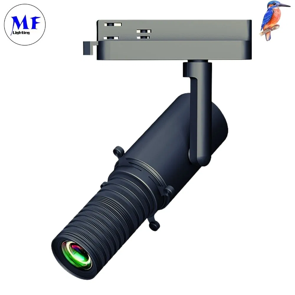 Factory Price 10W 1-10V Dimming Shapeable 360° Rotation High Brightness 2700K-6000K LED Spot Track Light for Art Gallery