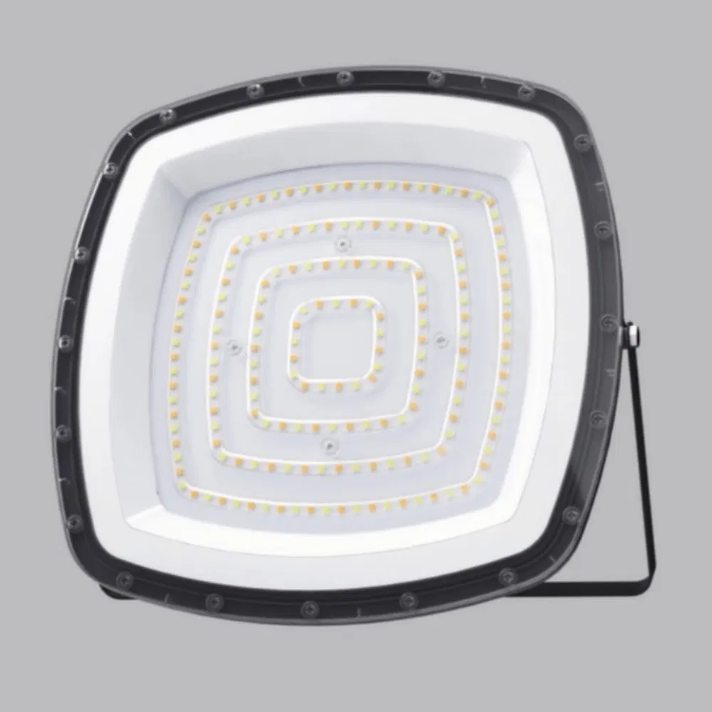 High Lumen AC 127-220V High Bay Light for Warehouse High Lumen IP65 Waterproof Commercial 3-CCT 2-in-1 LED UFO and Flood Light