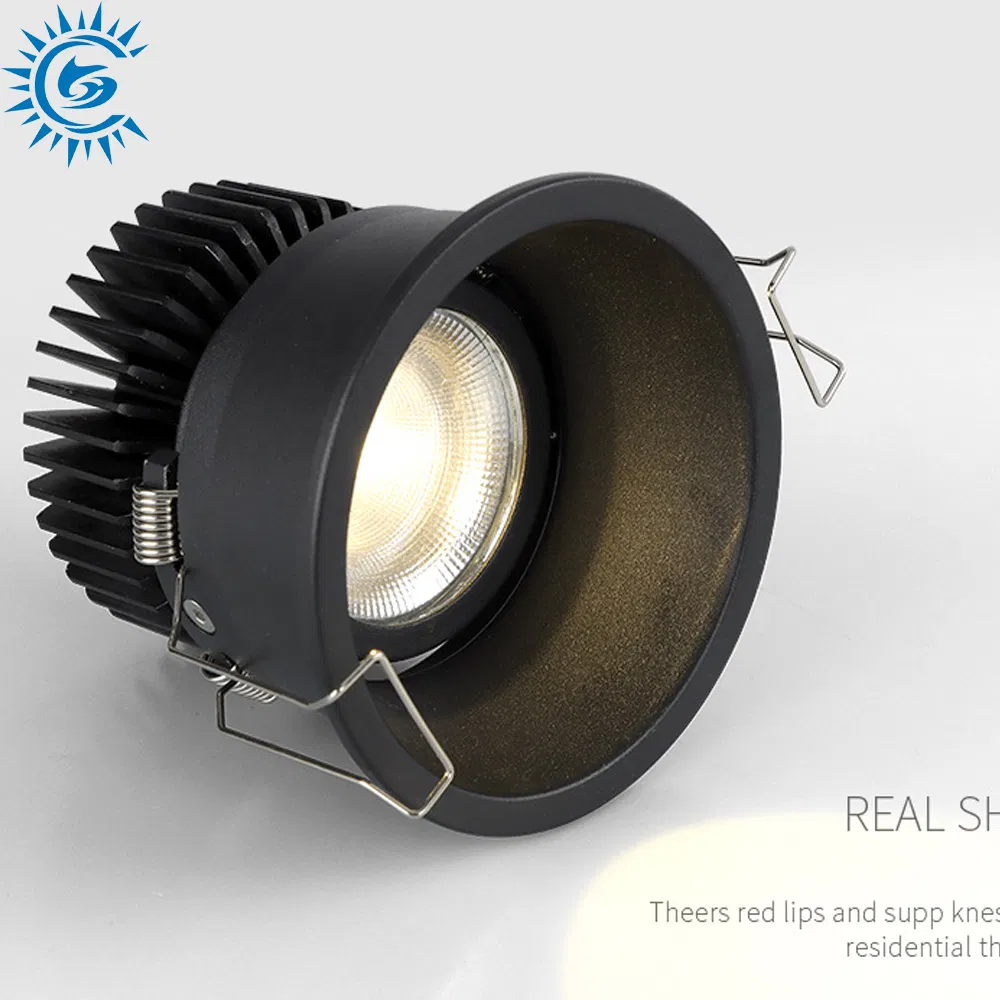 3 5 7 9 12 18 24 Watt 3000K 4000K 6000K CCT Deep Anti-Glare Thin Frame Rim COB LED Ceiling Down Light