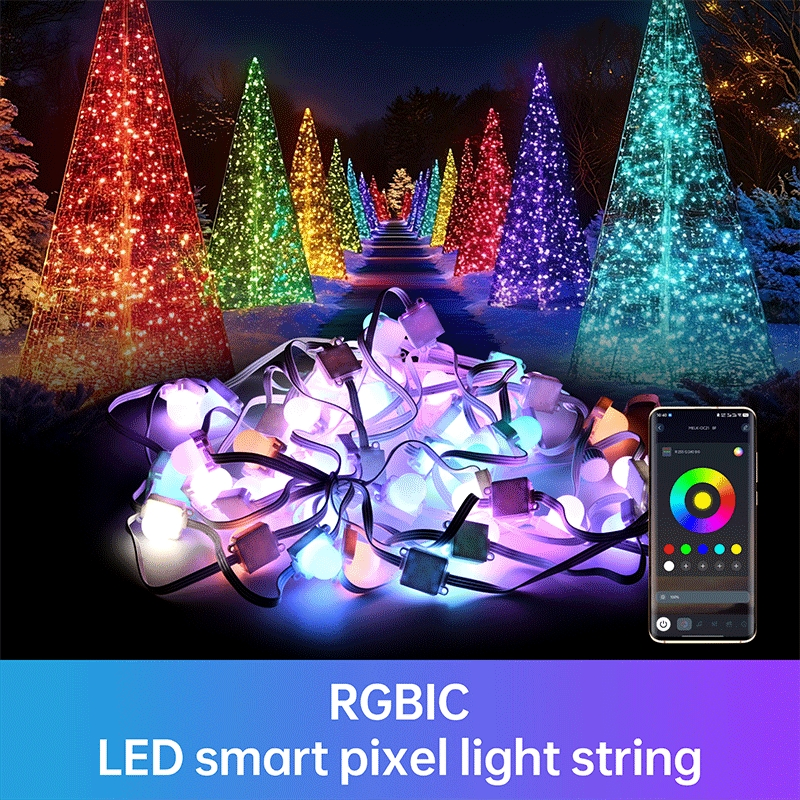 Christmas RGB LED Pixel Spotlight for House Roof Line &amp; Home Party Decoration