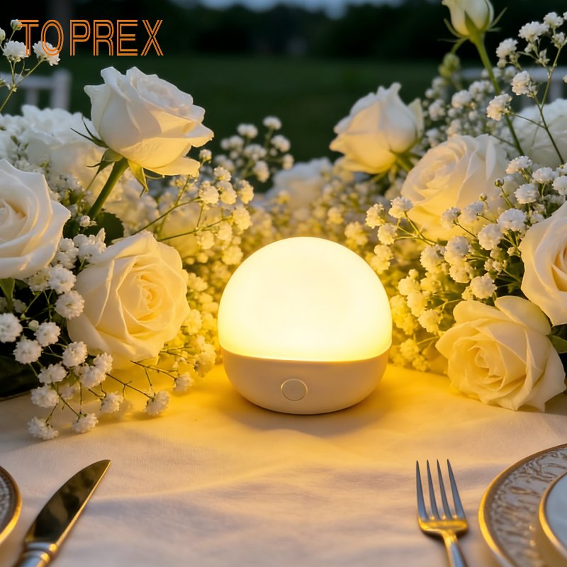 New Warm White Smart LED Bulb with Magnetic Suspension and Color-Changing Function Banquet Hall Setup Light