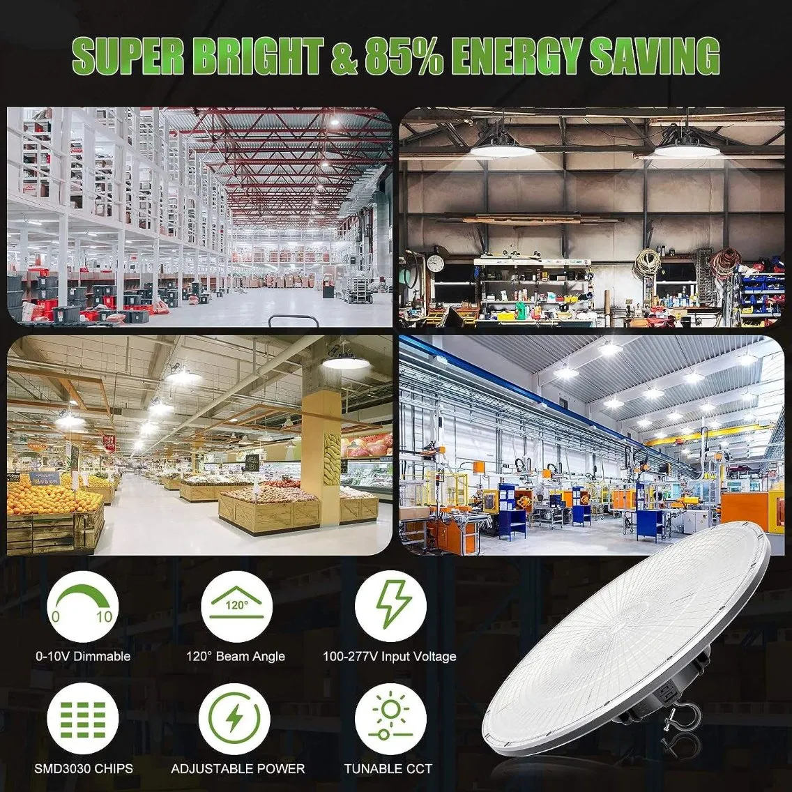 Best Selling UFO Highbay 240W LED Replacement Garage Lights High Bay Light