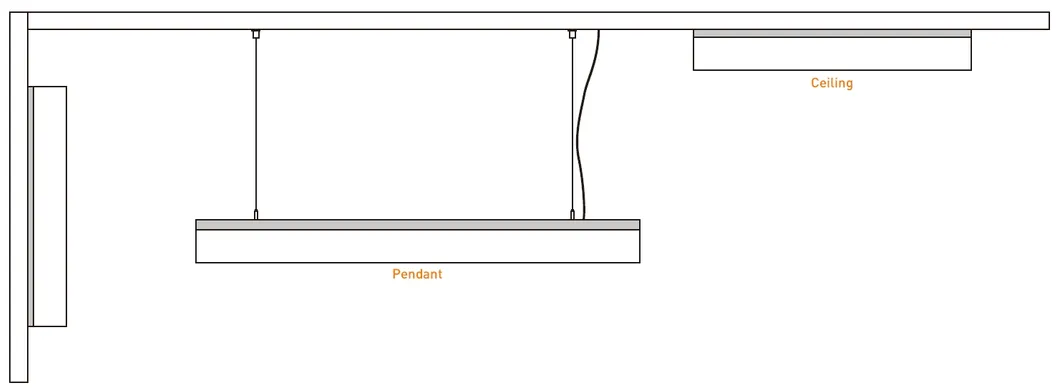 Aluminum Profile LED Linear Light Suspended Linear Profile Light