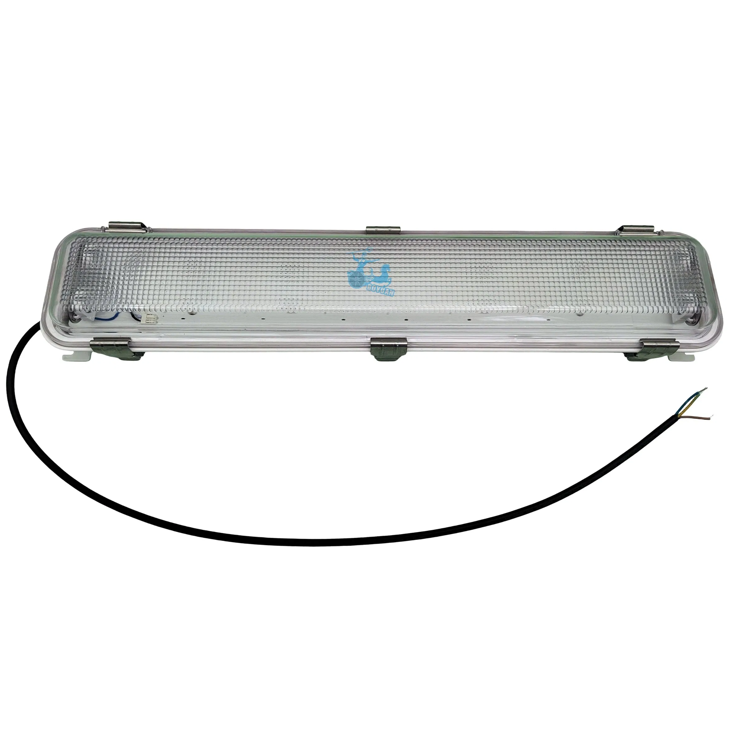 Marine Tri-Proof Light IP65 Ik10 30W 60W AC100-277V or DC24V Compatible with Standard LED Tubes for Vessel and Offshore Use