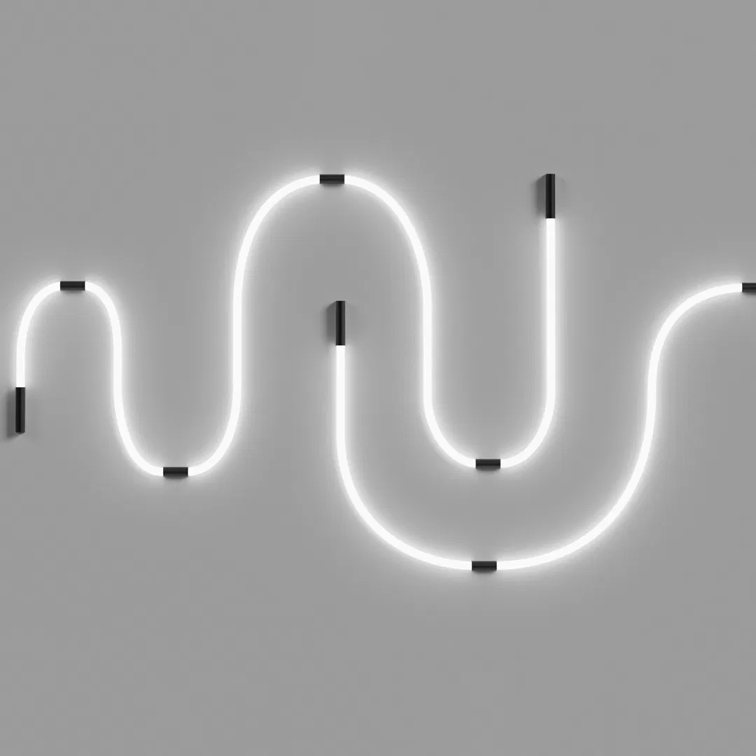 Magnetic LED Track Light Neon Silicone Flexible DC48V Pendant Light