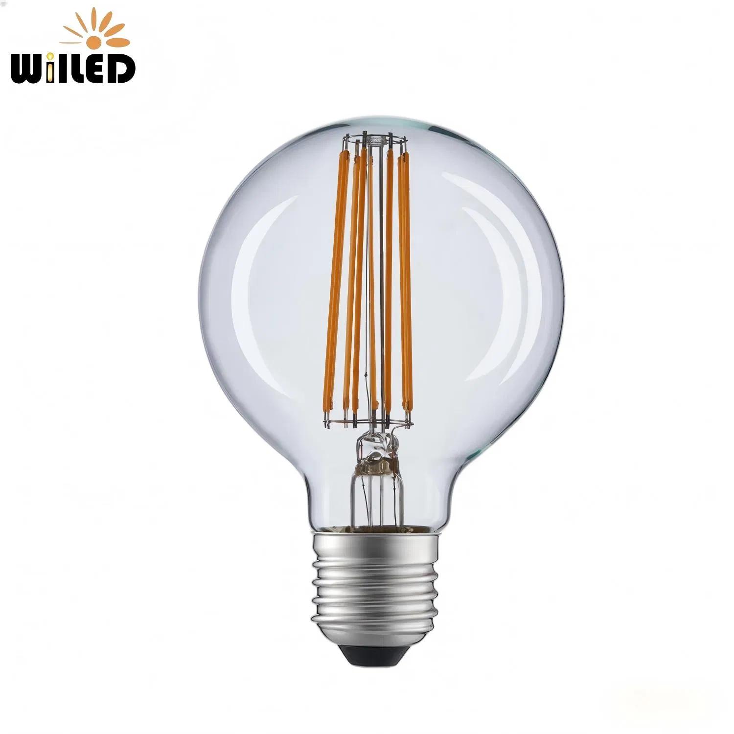 Amber Edison Globe LED Filament Light Bulb G80