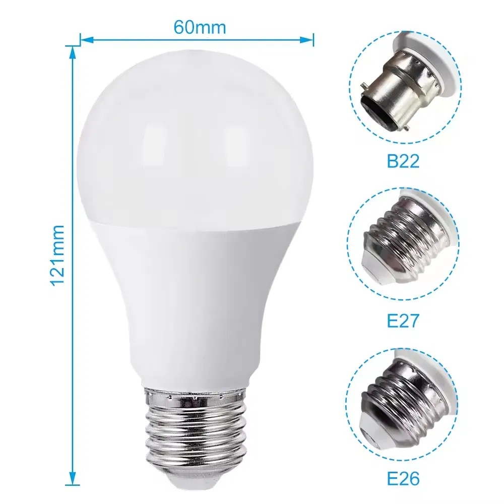 Linear Driver AC220-240V WiFi+Bluetooth Smart Lamp Lighting Tuya APP Controlled A60 9W 11W LED Indoor Light Bulb with CCT RGB Dimming E27 B22