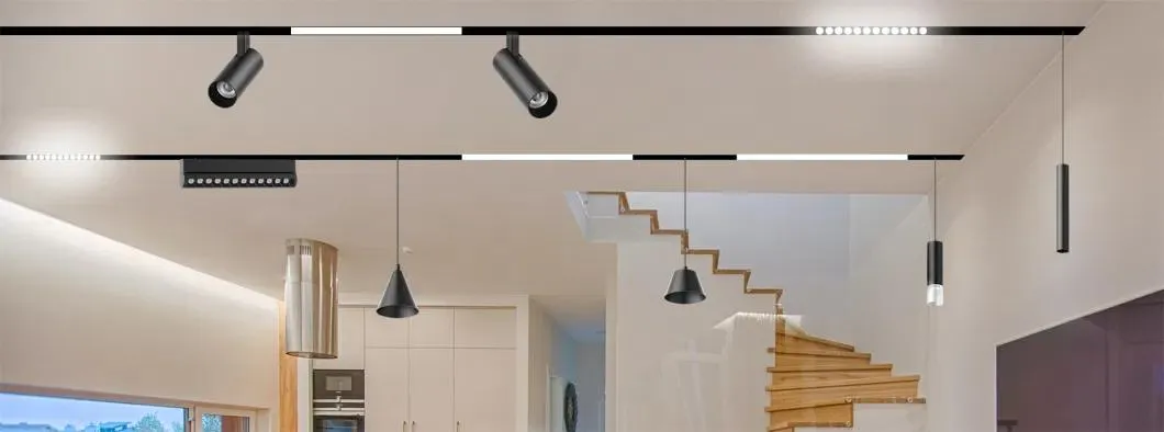 Smart Magnetic Track Lighting System - Energy-Efficient Commercial LED Lights with Adjustable Design Wholesale Supplier
