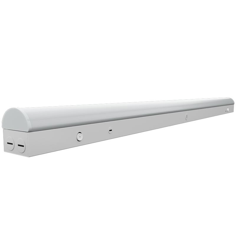 UL Dlc 8 Foot LED Strip Lights 60W-70W-80W-90W-100W Power Selectable LED Linear Lights 150 Lm/W CCT Selectable 3000K/3500K/4000K/5000K/6500K - 0-10V Dimmable