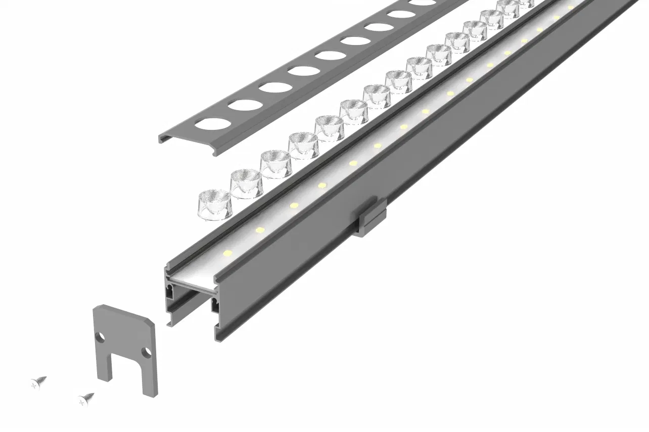 DMX512-a Protocol DC24V IP65 Jyfx07 Anti Glare 12W RGB LED Wall Washer