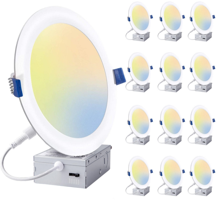 4 Inch 9W Recessed LED Slim Panel Down Light Potlight for Canada Home LED Pot Light with Junction Box