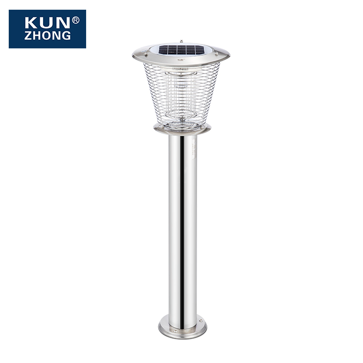 Solar Panel Mosquito Insect Pest Killer Garden Lawn Yard Light Lamp