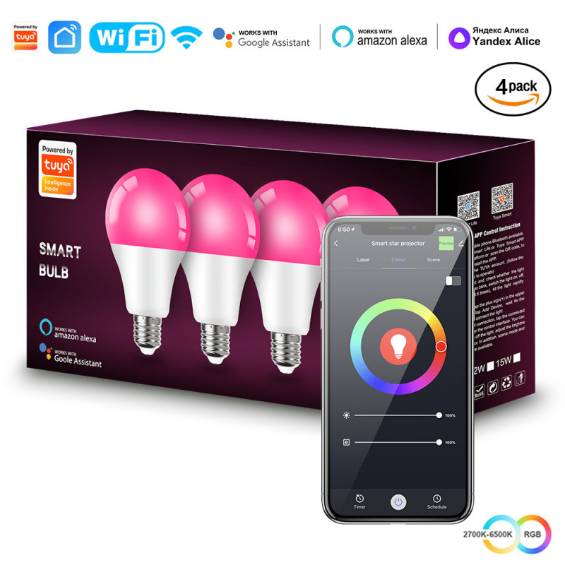 LED Doodle WiFi Smart Bluetooth Bulb: APP-Controlled Doodle RGB Bulb with Color-Changing LED