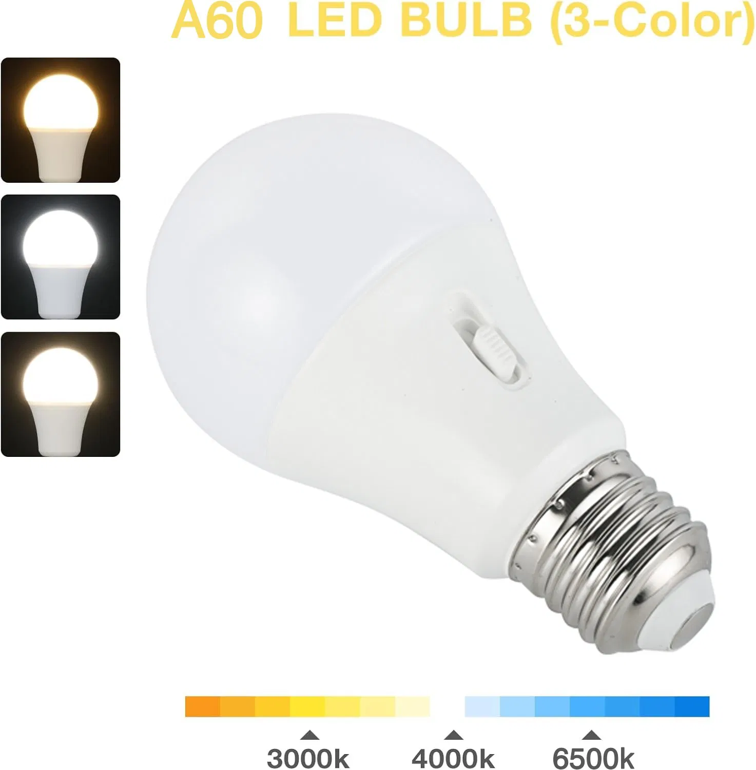 Halolite A60 12W 3000-4000-6500K Change Smart Wall Lamp Lamp Transparent LED Bulb