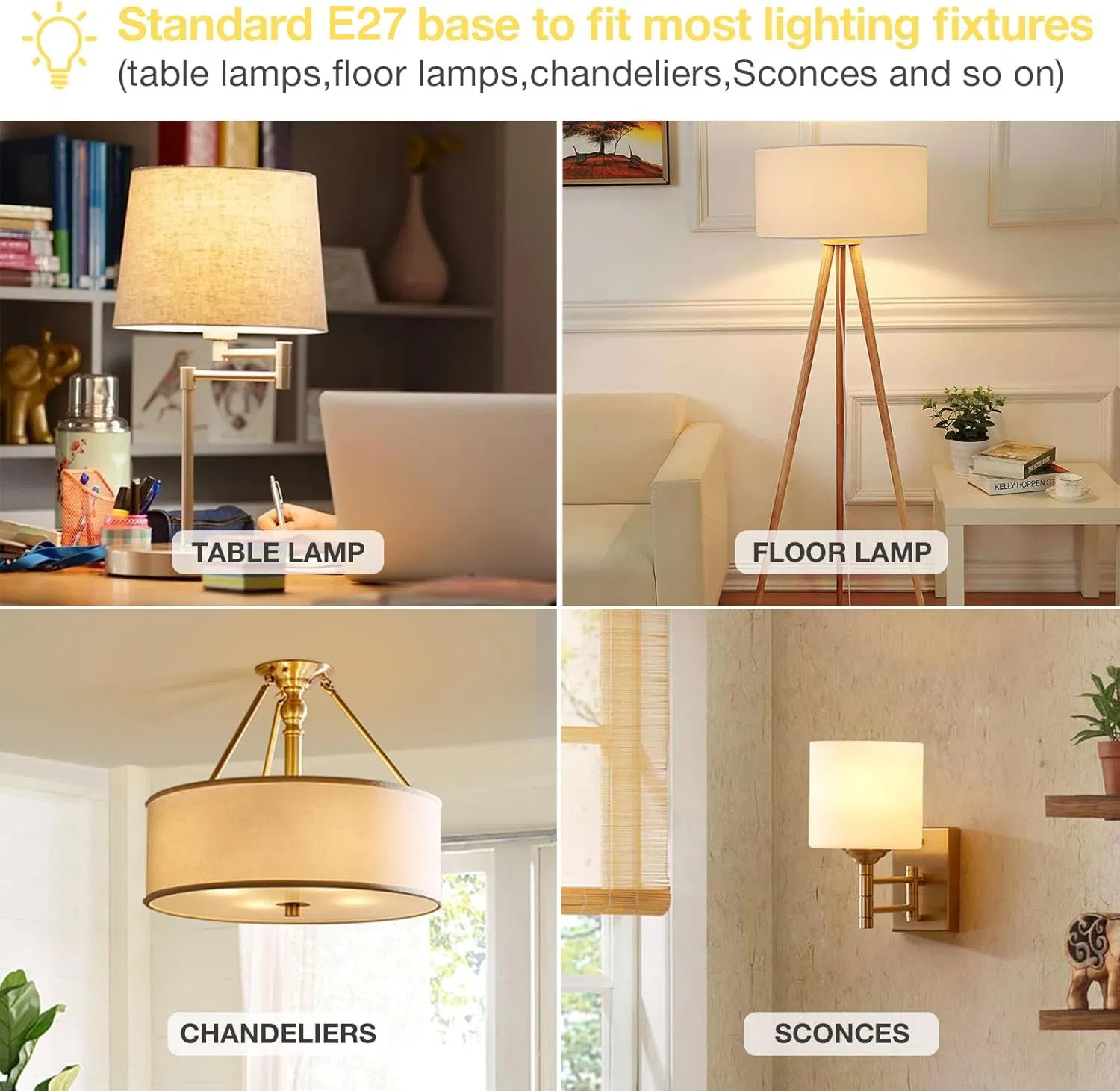 Halolite A60 12W 3000-4000-6500K Change Smart Wall Lamp Lamp Transparent LED Bulb