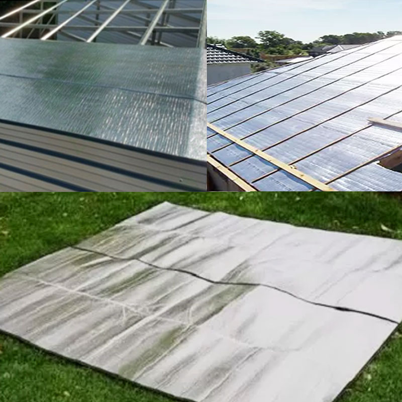 China  metal aluminium foil Foam thermal roof heat thermal Insulation Board Roll Factory, Company