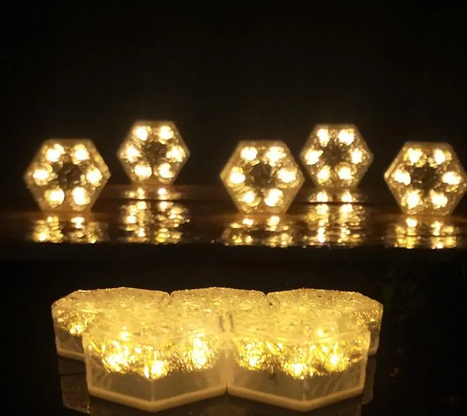 Solar LED Ice Brick Light View 2