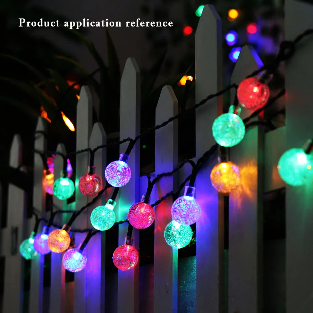 Wedding Party Multicolorful Ground Wall Solar String Strip Decoration LED Bulb Ball Lamp Light