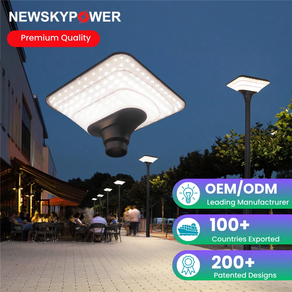 Outdoor IP65 Waterproof Decorative Solar Post Top Light for Garden Yard Hotel