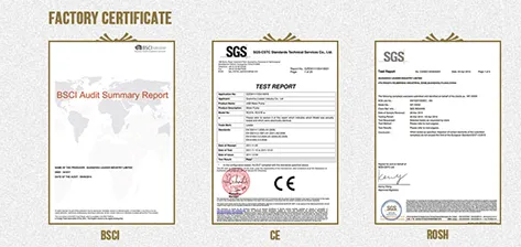 Factory Certificate