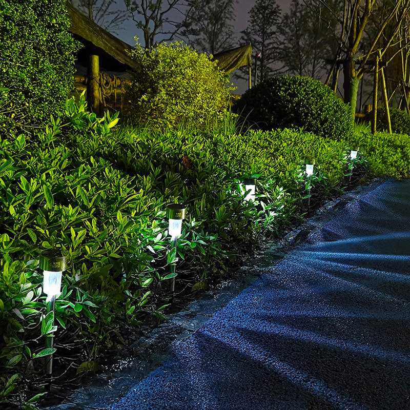 Outdoor Garden LED Solar Pathway Light Landscape Path Spot Light