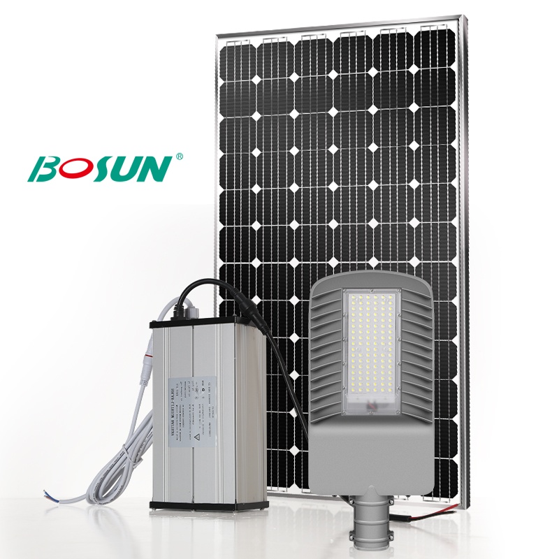 High Brightness 80W 100w Solar Street Light Aluminum IP65 Waterproof Outdoor Split Solar Street Light for Road Application