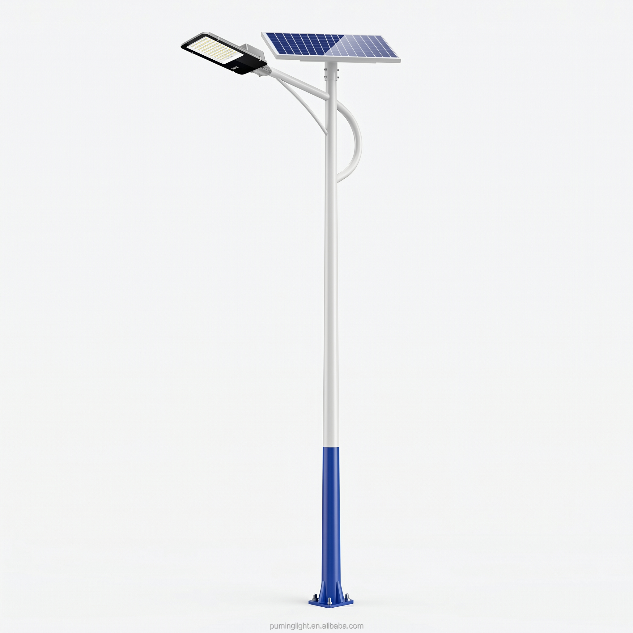 Split Solar Street Light (pole Height 4-6m), IP65 Waterproof, Built-in 60000mAh Battery, CE Certified, Suitable for Roads.