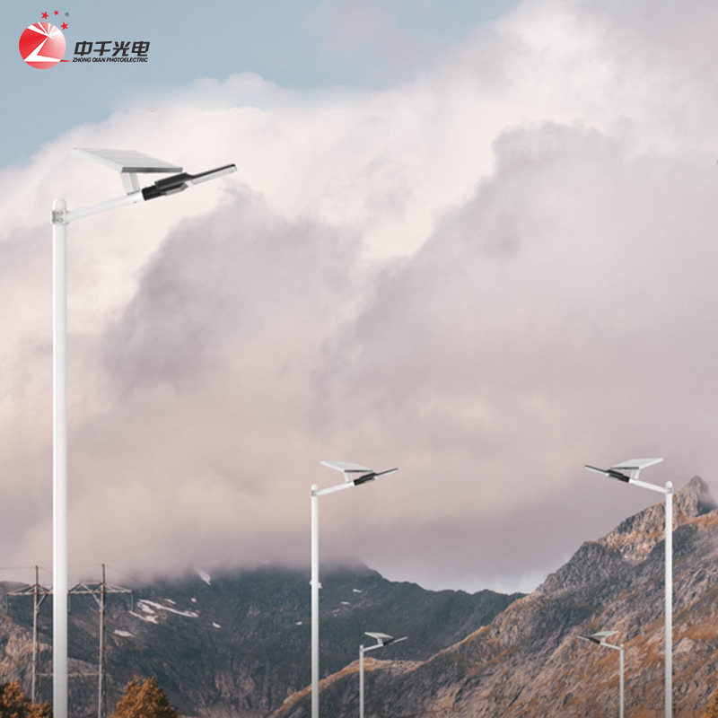 Solar Lamp Commercial LiFePO Lithium Battery IP65 Waterproof Outdoor Die-casting Aluminum Split Separated Led Solar Street Light
