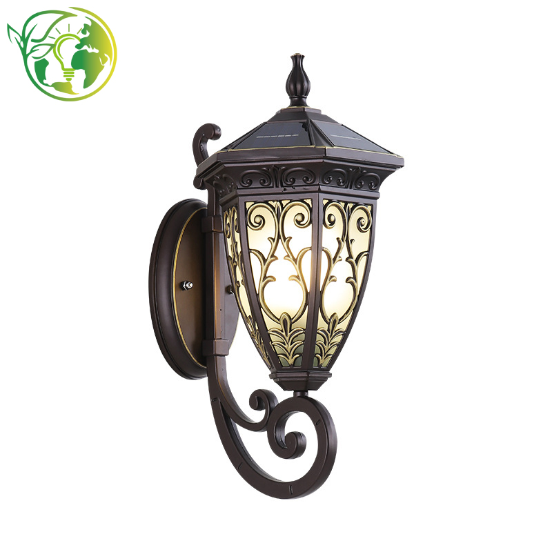 Durable Aluminum Solar Wall Light for Commercial Buildings with Anti-Rust Coatin
