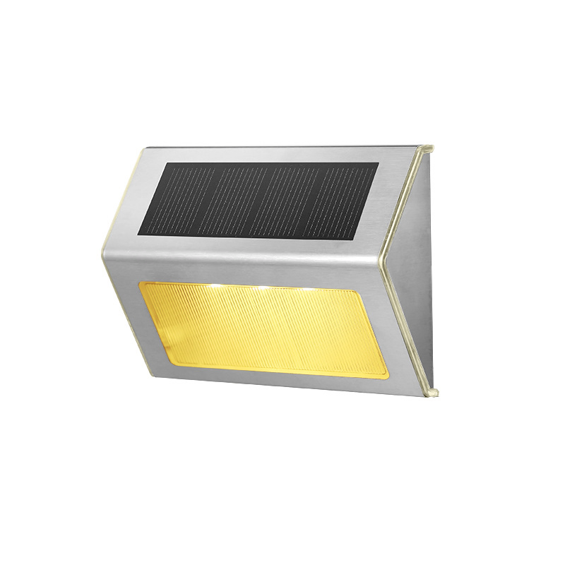New IP65 Warm White Color Patio Garden Yard Luminaire Decorative Outdoor Step Stair Lamp Deck Fence Light LED Solar Light