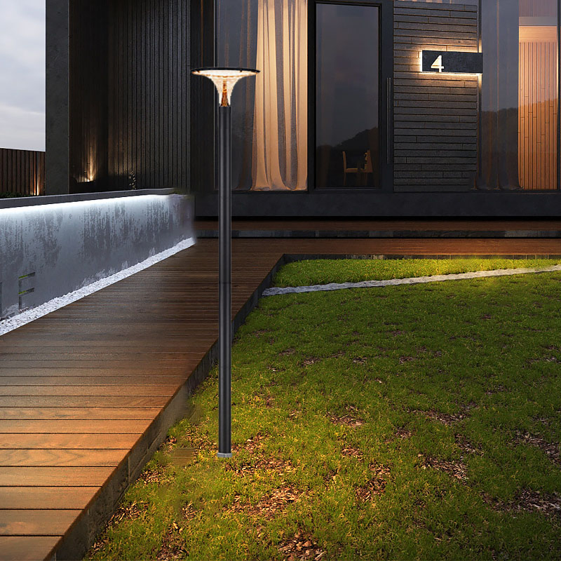 9W IP65 Post Top Solar Lights for Walking Paths with Pole