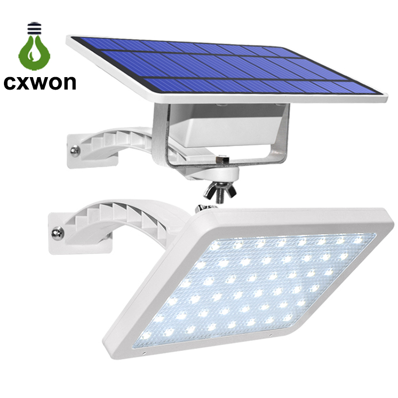 New 48leds IP65 800lm Dusk to Down Street Light Outdoor Integrate Split Solar Light Home
