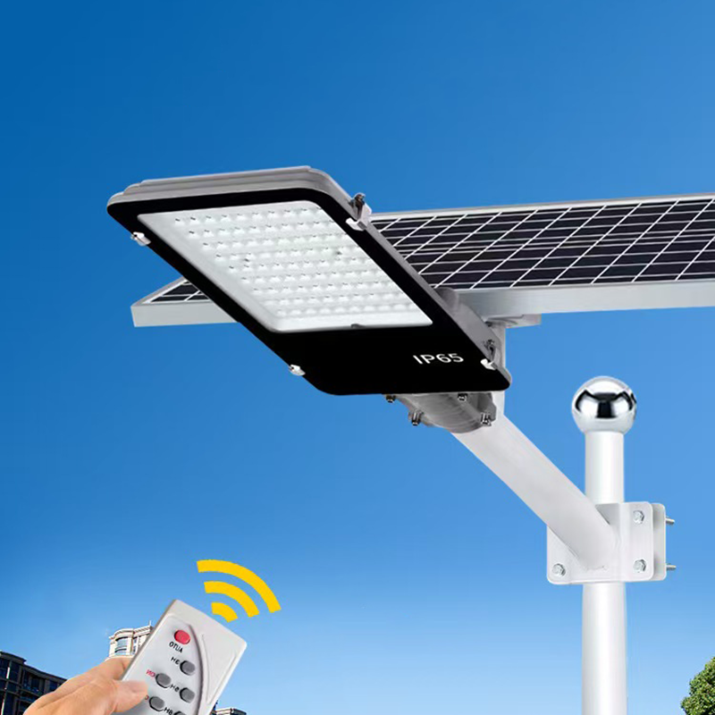 High Lumen Outdoor Waterproof Ip65 Remote Control 30w 40w 50w 60w 100w Split Led Solar Street Light