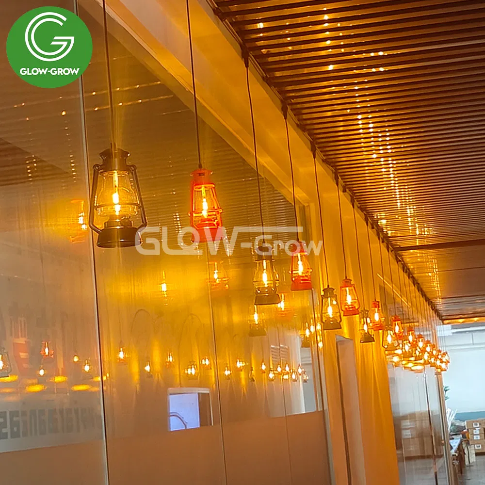 Outdoor DC12V Solar Power LED Flame Lamp Lantern Festoon String Light for Ramadan Diwali Camping Garden House Holiday Event Decoration